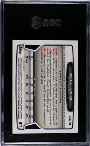 2013 Bowman Chrome Hunter Renfroe Autograph #BCA-HR SGC 9.5 