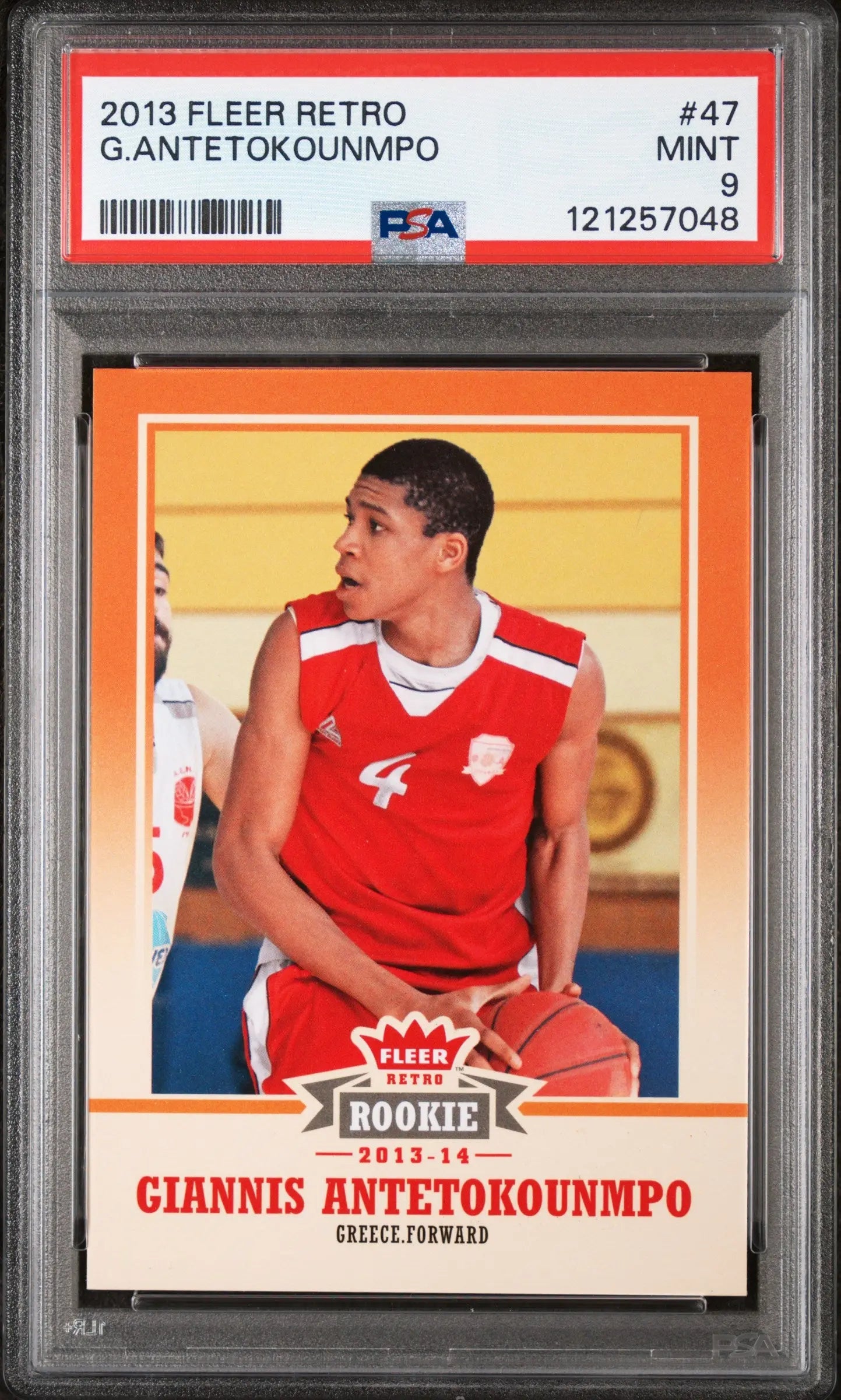 2013 Fleer Retro Giannis Antetokounmpo RC Rookie #47 PSA 9 
