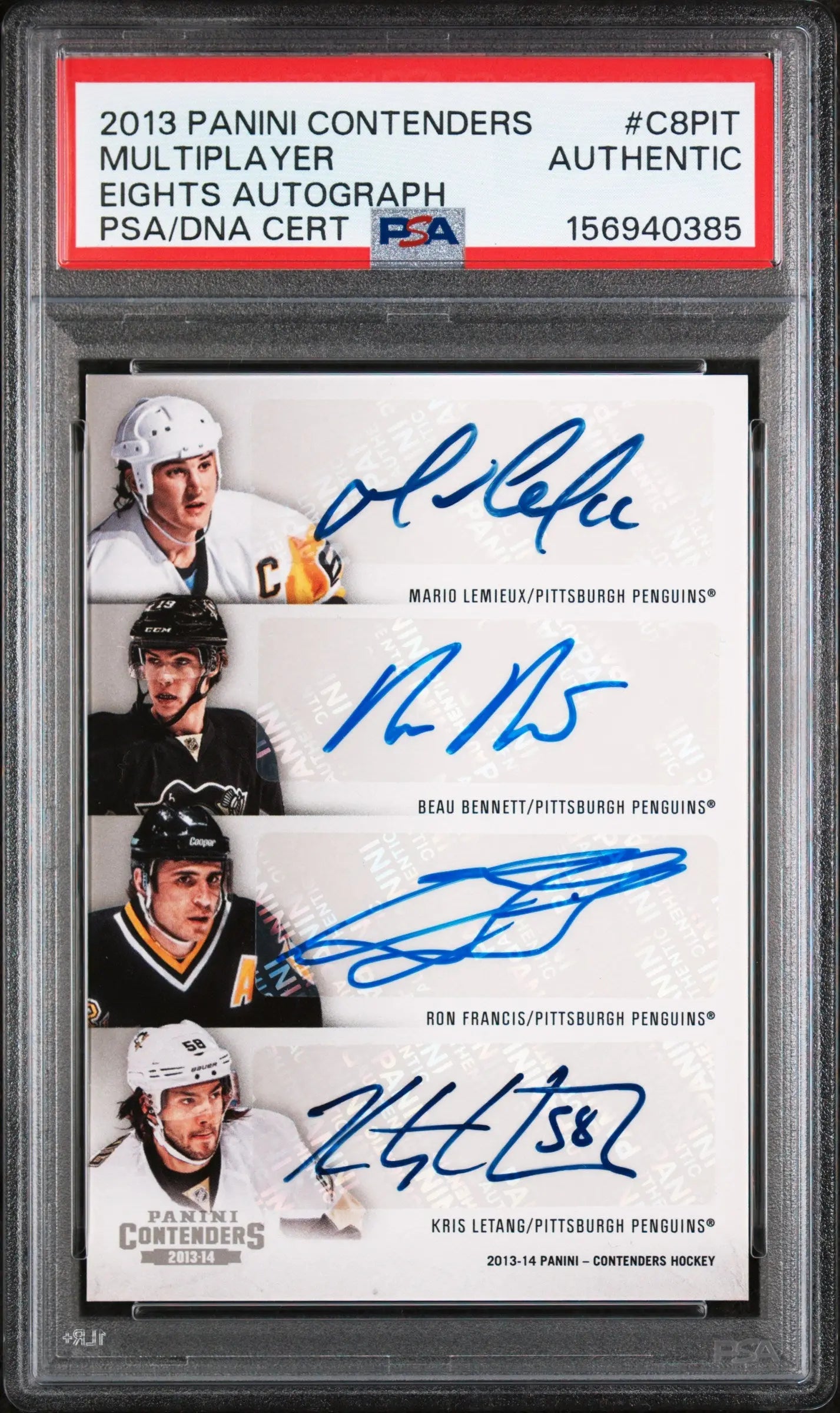 2013 Panini Contenders Eights Autograph Multiplayer Eights Auto PSA Authentic 