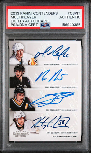 2013 Panini Contenders Eights Autograph Multiplayer Eights Auto PSA Authentic 
