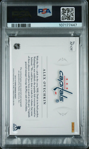 2013 Panini Dominion Autograph Auto Patches Alex Ovechkin /51 PSA Authentic 