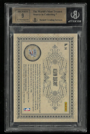 2013 Panini Gold Standard Gold Scripts Kevin Durant 35 EXCH /35 BGS 9.5 Auto 9 