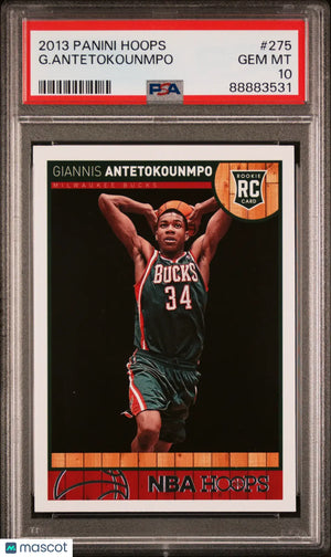 Buy 2013 Panini Hoops Giannis Antetokounmpo RC PSA 10 Card Buy 2013 Panini Hoops Giannis Antetokounmpo RC PSA 10 Card
