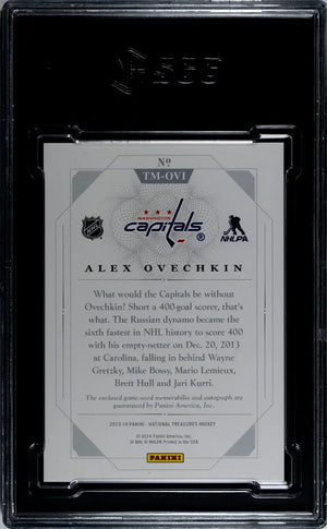 2013 Panini National Treasure Alex Ovechkin Triple Patch Autograph SGC 9 Auto 10 