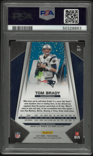 2013 Panini Prizm Football Tom Brady  PSA 9 #33 