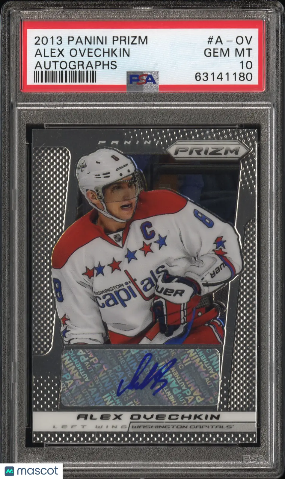 2013 Panini Prizm Hockey Alex Ovechkin Auto Autographs PSA 10 OVI CAPITALS 