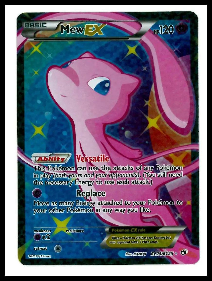 2013 Pokemon Legendary Treasures: Radiant Collection Mew EX RC24/RC25 MP 