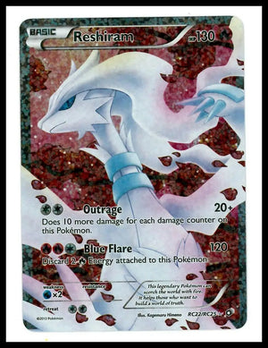 2013 Pokemon Legendary Treasures: Radiant Collection Reshiram RC22/RC25 LP 
