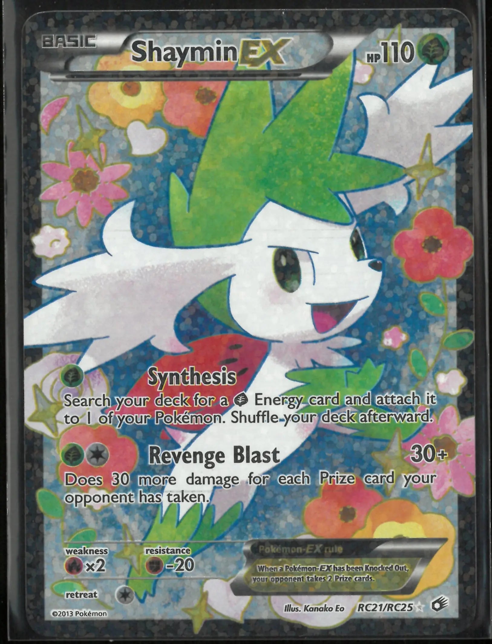 2013 Pokemon Legendary Treasures: Radiant Collections Ultra Rare Shaymin EX RC21 