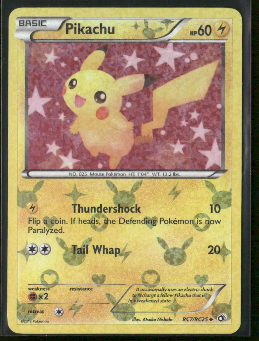 2013 Pokemon Legendary Treasures: Radiant Collections Uncommon Pikachu RC7/RC25 