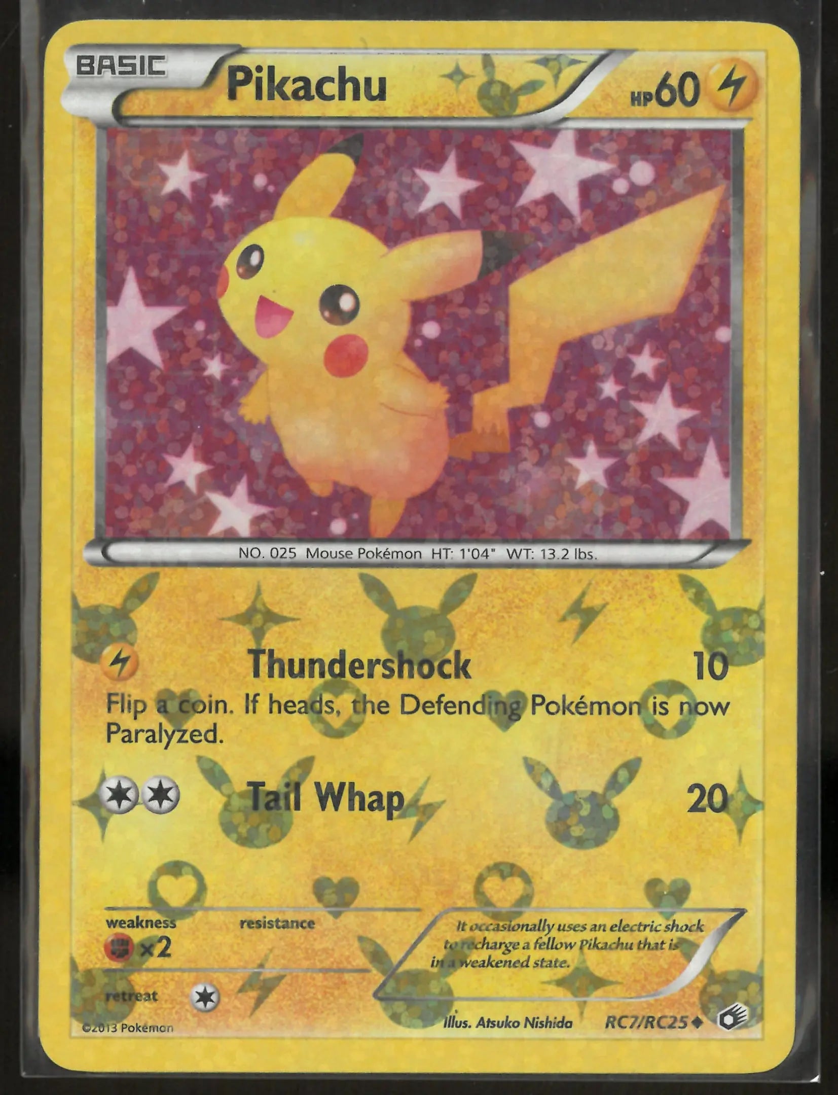 2013 Pokemon Legendary Treasures: Radiant Collections Uncommon Pikachu RC7/RC25 