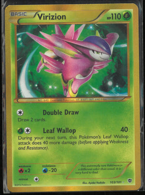 2013 Pokemon Plasma Blast Secret Rare Virizion 103/101 