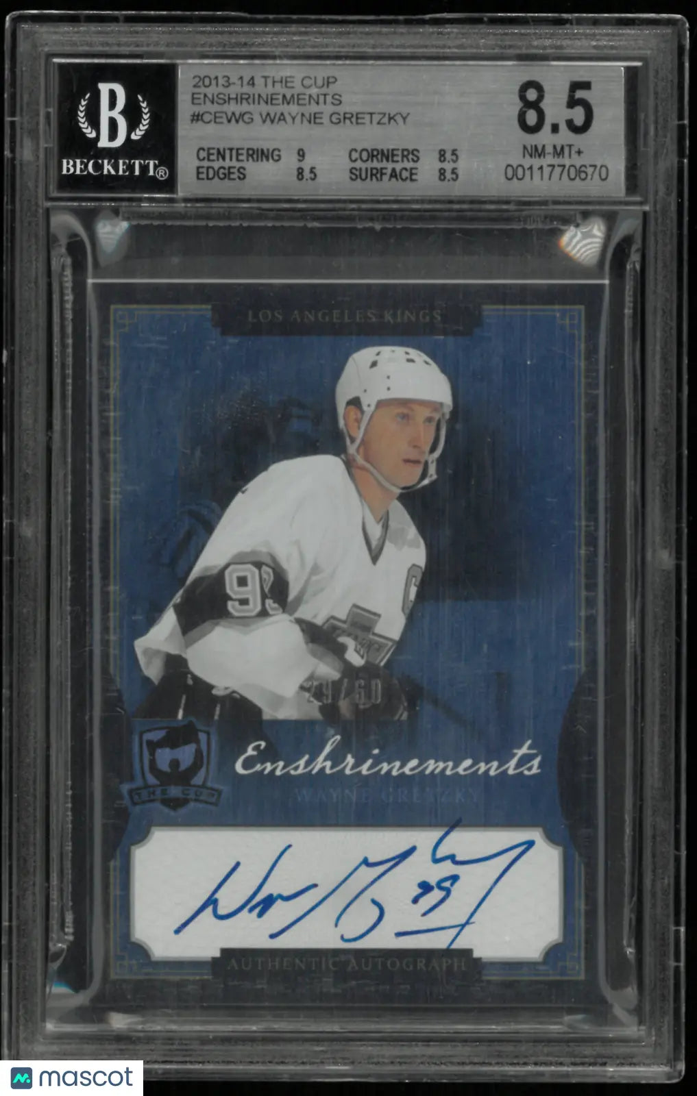 2013 The Cup Enshrinements Wayne Gretzky #CEWG BGS 8.5 Auto 10 