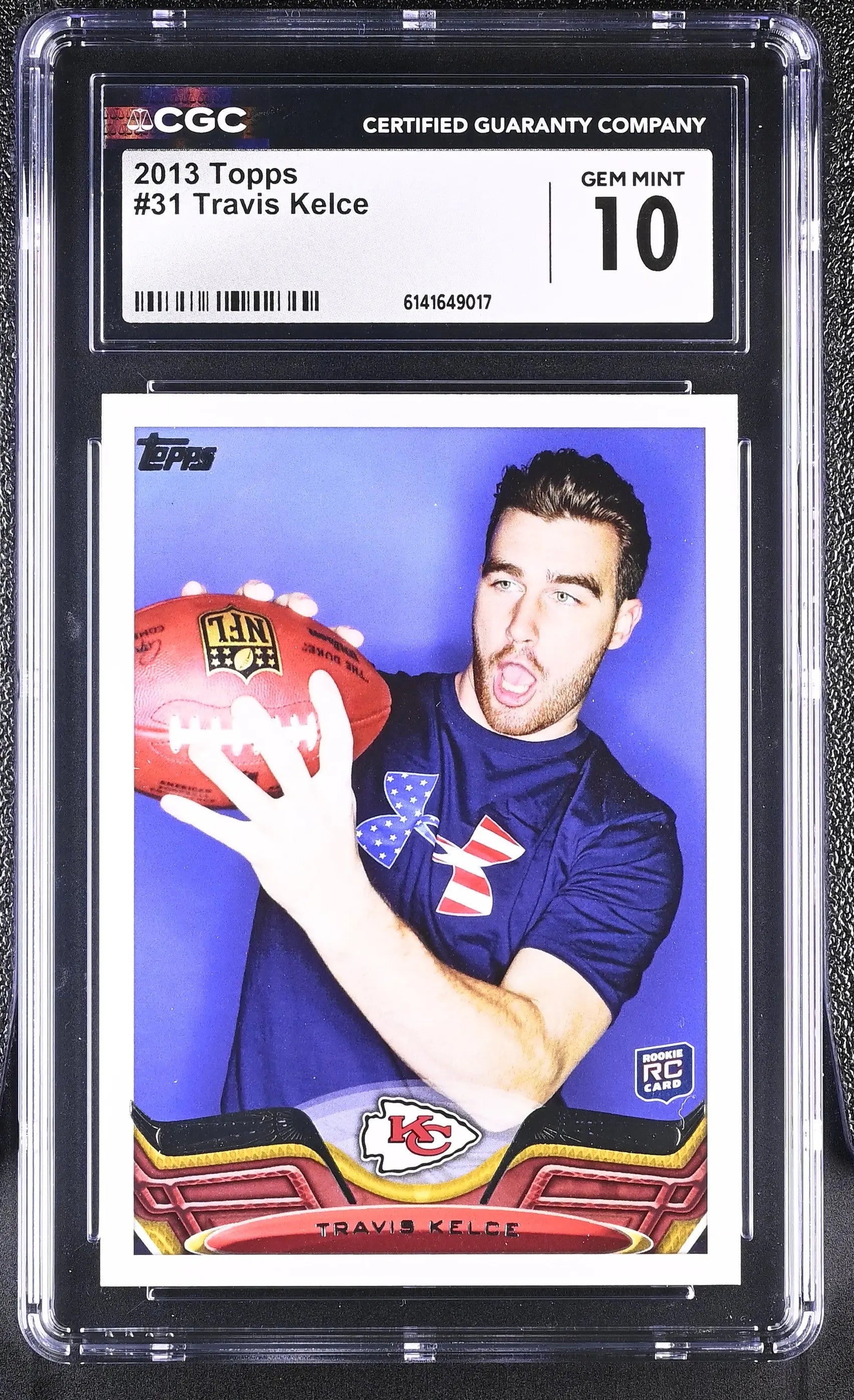 2013 Topps Football Rookie Travis Kelce RC CGC 10 