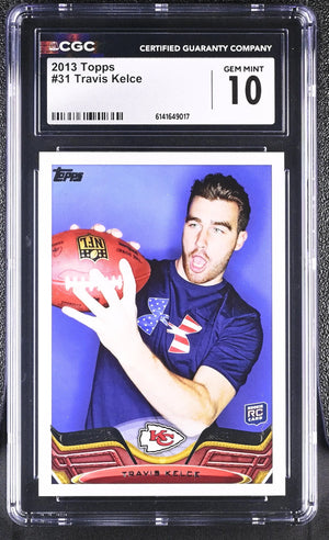 2013 Topps Football Rookie Travis Kelce RC CGC 10 