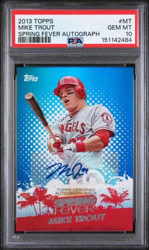2013 Topps Spring Fever Auto Mike Trout #MT /51 PSA 10 