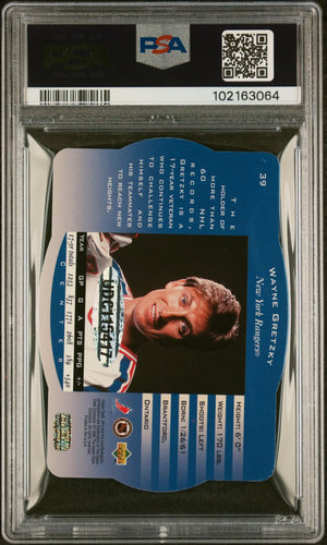 2013 UD SPX Autographed Auto Buybacks Wayne Gretzky /24 PSA 8 #39 