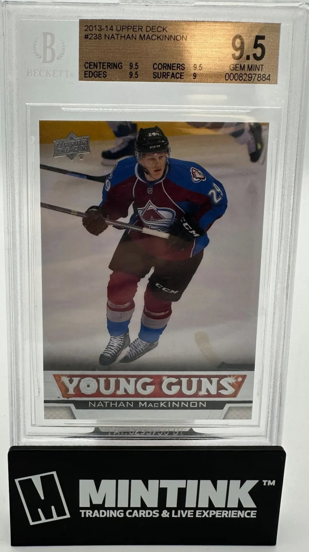 2013 Upper Deck Series One Young Guns Rookie Nathan MacKinnon RC BGS 9.5 