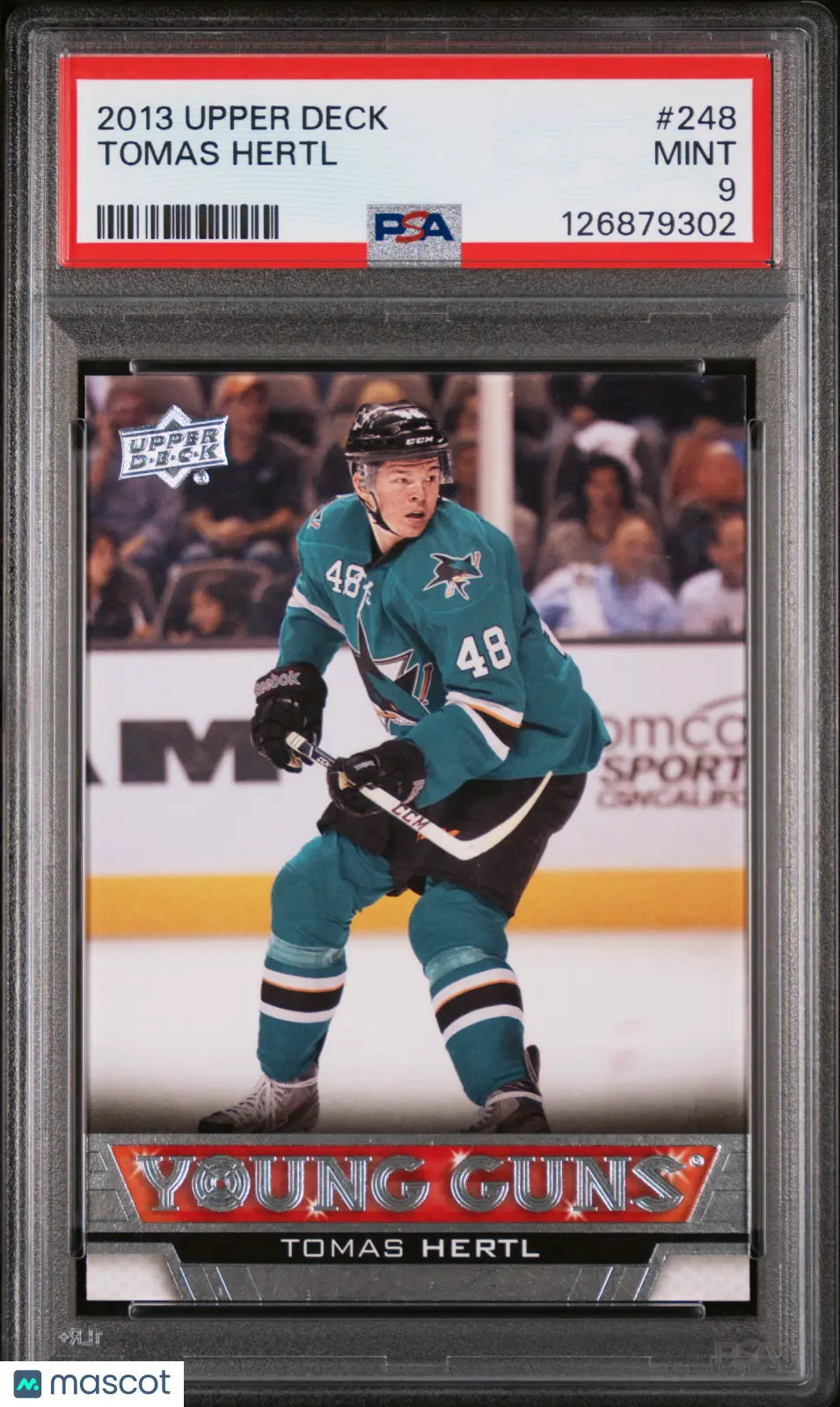 2013 Upper Deck Young Guns Tomas Hertl #248 PSA 9 