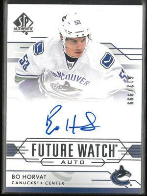 2014 - 15 Upper Deck SPA Hockey Future Watch Rookie Auto Bo Horvat /999 