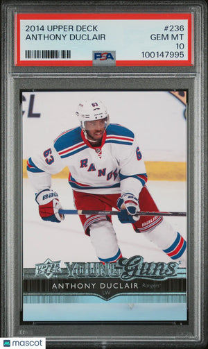 2014-15 Upper Deck Series One Hockey Anthony Duclair Young Guns PSA 10 