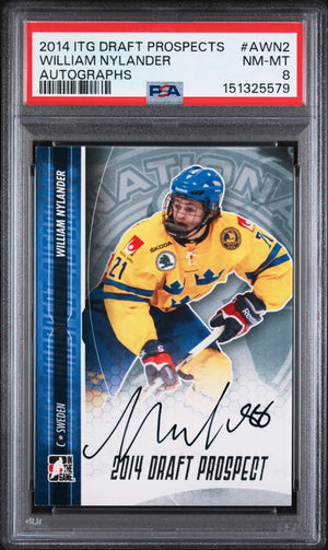 2014 Itg Draft Prospects Autographs William Nylander #AWN2 PSA 8 