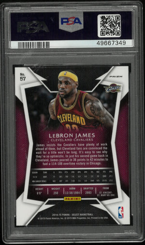 2014 Panini Select LeBron James Silver Prizm PSA 10 