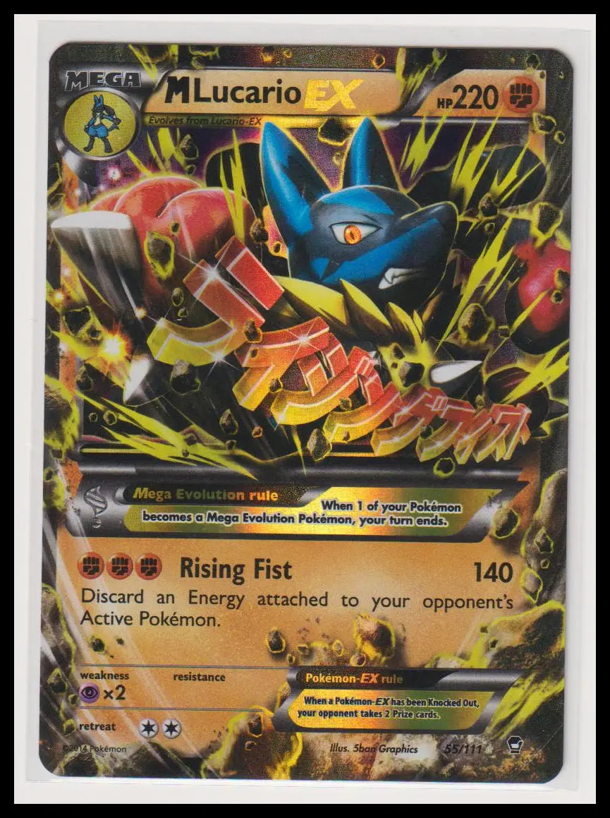 2014 Pokemon Furious Fist MLucario EX 55/111 LP 