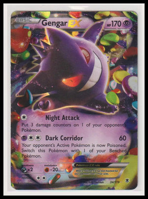 2014 Pokemon XY Phantom Forces Gengar EX 34/119 MP 