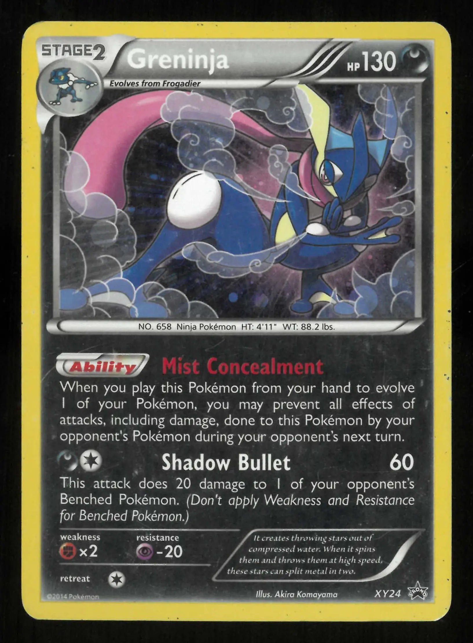 2014 Pokemon XY Promos Greninja Cosmos Holo XY24 LP 
