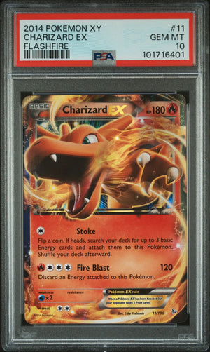 2014 Pokemon Xy Flashfire Charizard EX Flashfire PSA 10 #11 
