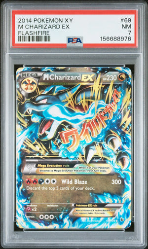 2014 Pokemon Xy Flashfire M Charizard EX 69/106 PSA 7 