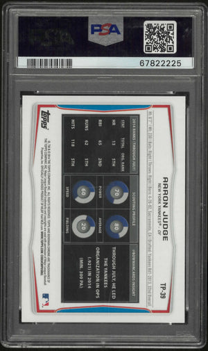 2014 Topps Bowman Draft Picks Top Prospects  Aaron Judge Asia Black PSA 9 