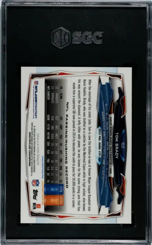 2014 Topps Chrome Football Tom Brady SGC 10 