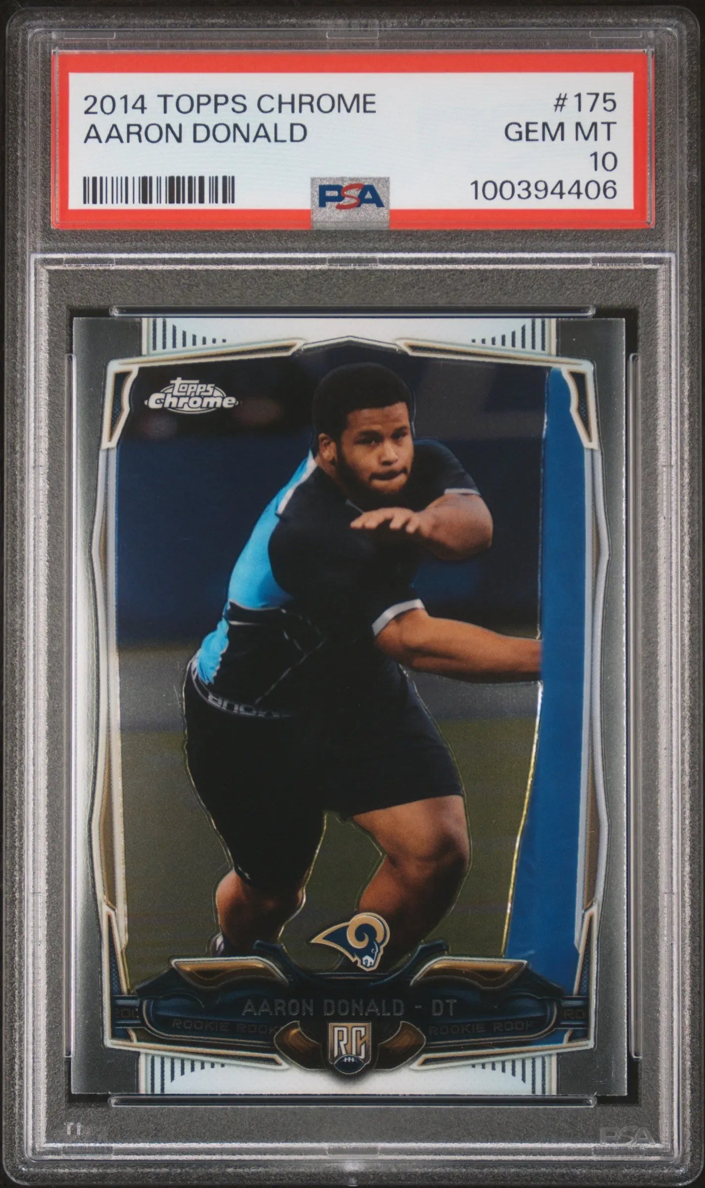 2014 Topps Chrome Rookie Aaron Donald RC PSA 10 