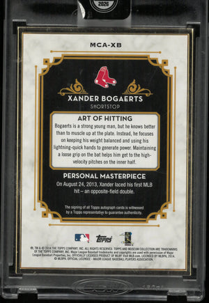 2014 Topps Museum Collection Masterpiece Autograph Xander Bogaerts Auto /15 