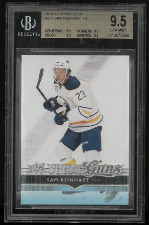 2014 Upper Deck Series 1 Young Guns Rookie Sam Reinhart RC BGS 9.5 