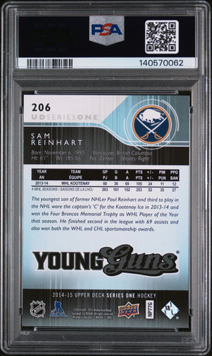 2014 Upper Deck Series 1 Young Guns Rookie Sam Reinhart RC PSA 10 