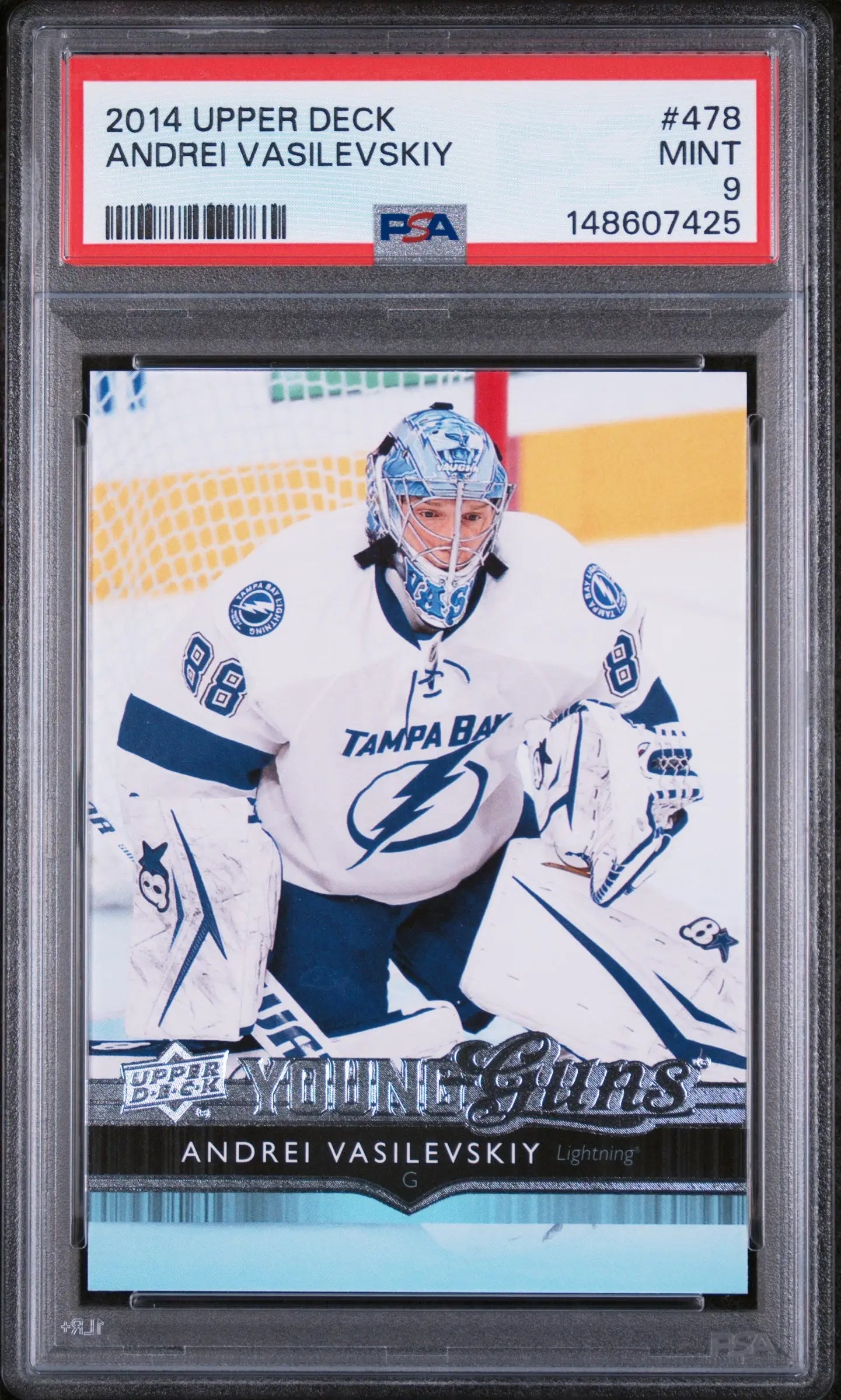 2014 Upper Deck Series Two Young Guns Rookie Andrei Vasilevskiy RC PSA 9 