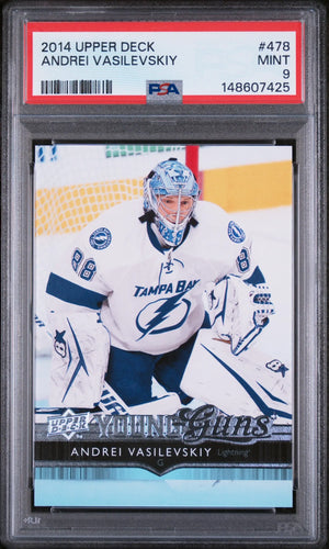 2014 Upper Deck Series Two Young Guns Rookie Andrei Vasilevskiy RC PSA 9 