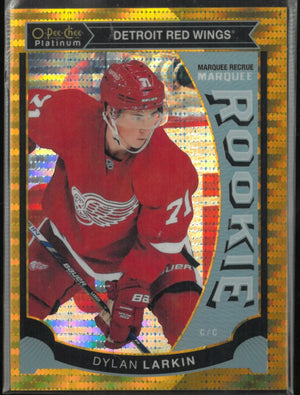 2015-16 O-Pee-Chee Platinum Hockey Gold Rookie Dylan Larkin /50 