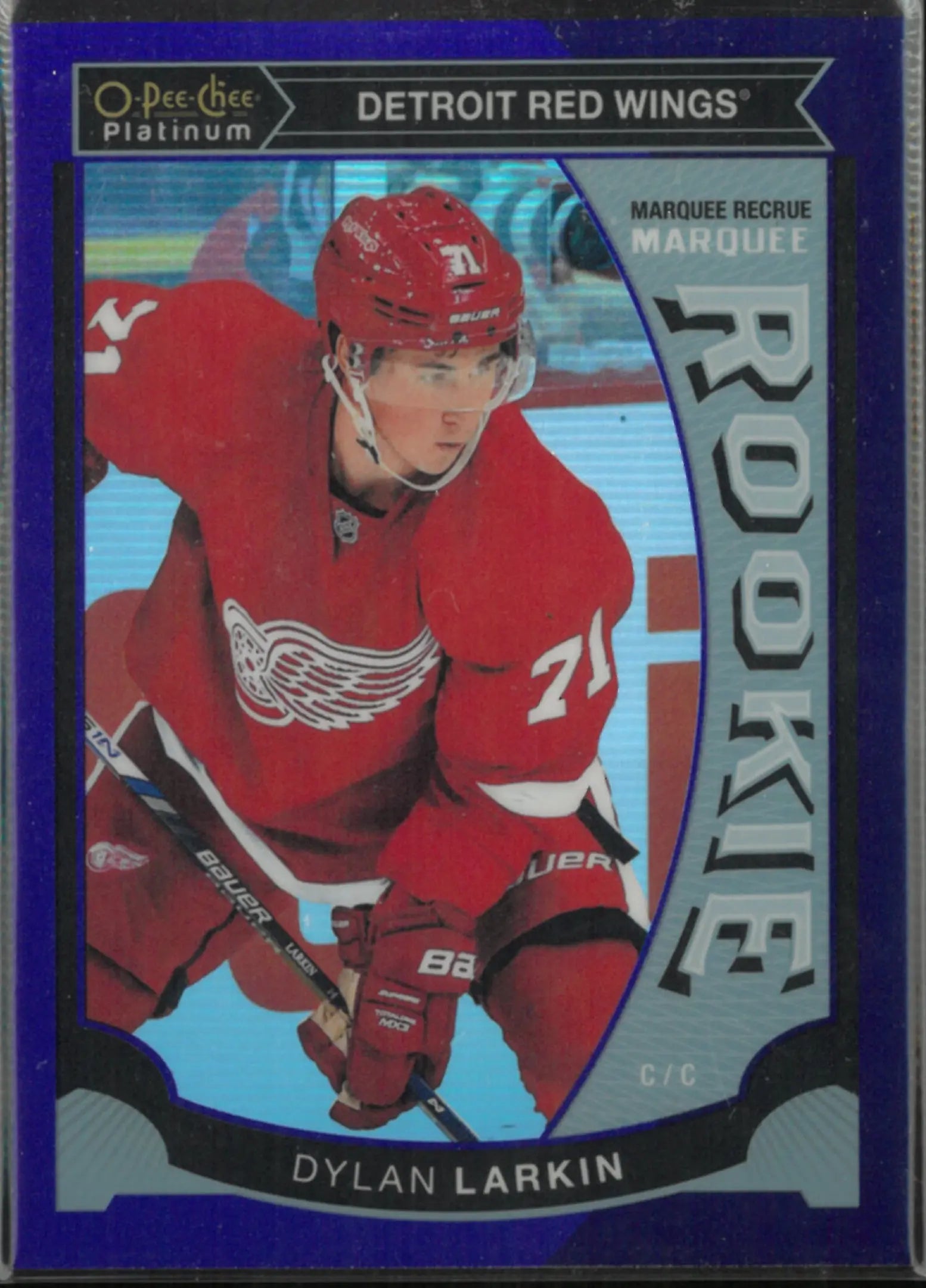 2015-16 O-Pee-Chee Platinum Hockey Purple Rookie Dylan Larkin /25 