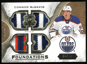 2015-16 UD The Cup Hockey Connor McDavid RC Rookie Gold Quad Patch /10 