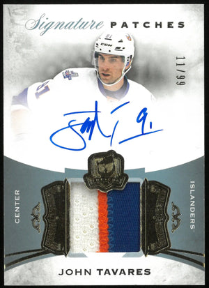 2015-16 UD The Cup John Tavares Gold Foil Signature Patches Auto /99 