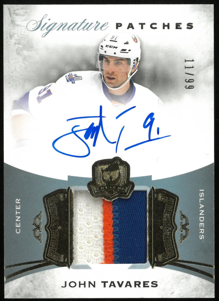 2015-16 UD The Cup John Tavares Gold Foil Signature Patches Auto /99 