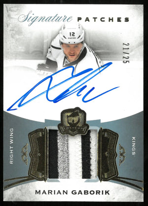 2015-16 UD The Cup Marian Gaborik Signature 3 Color Patches Auto /25 