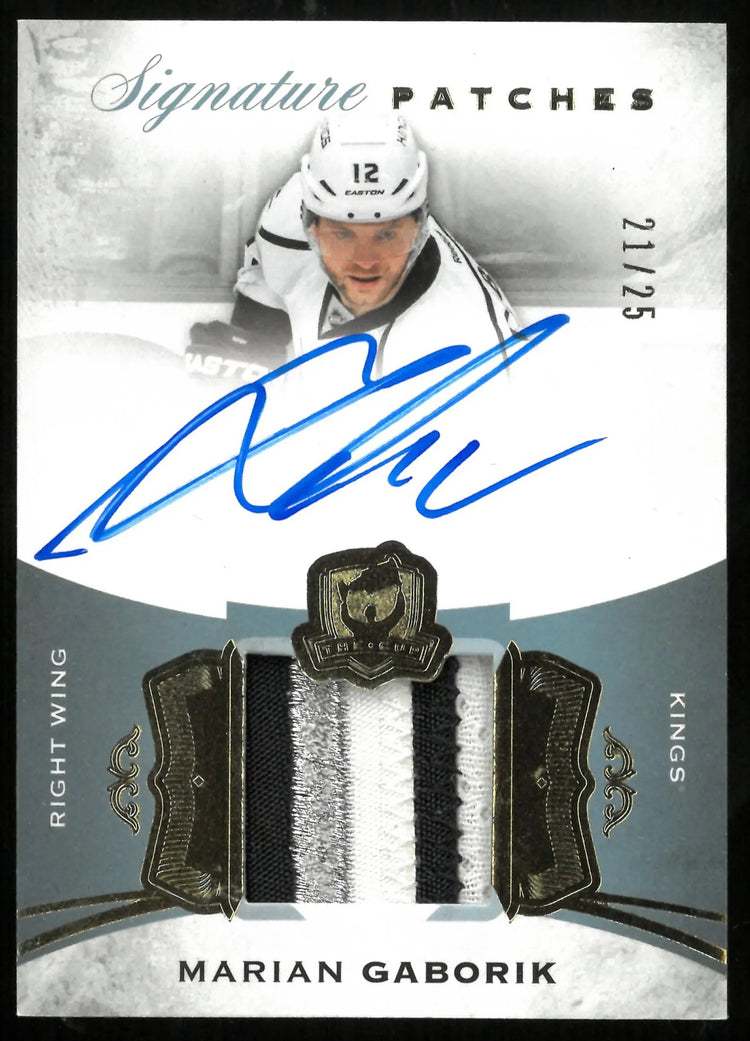 2015-16 UD The Cup Marian Gaborik Signature 3 Color Patches Auto /25 