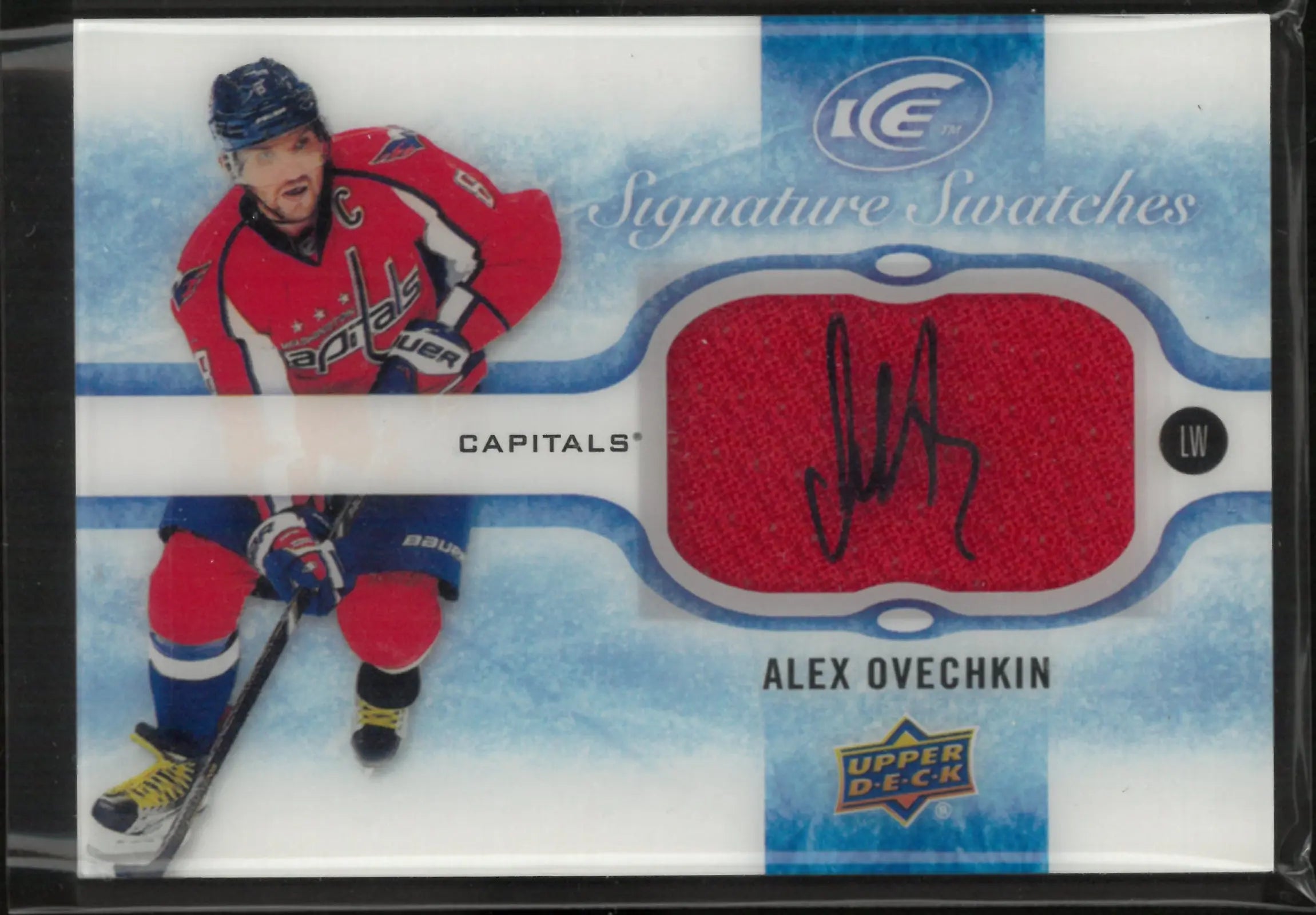 2015-16 Upper Deck Ice Signature Swatches Alex Ovechkin Autograph Patch 