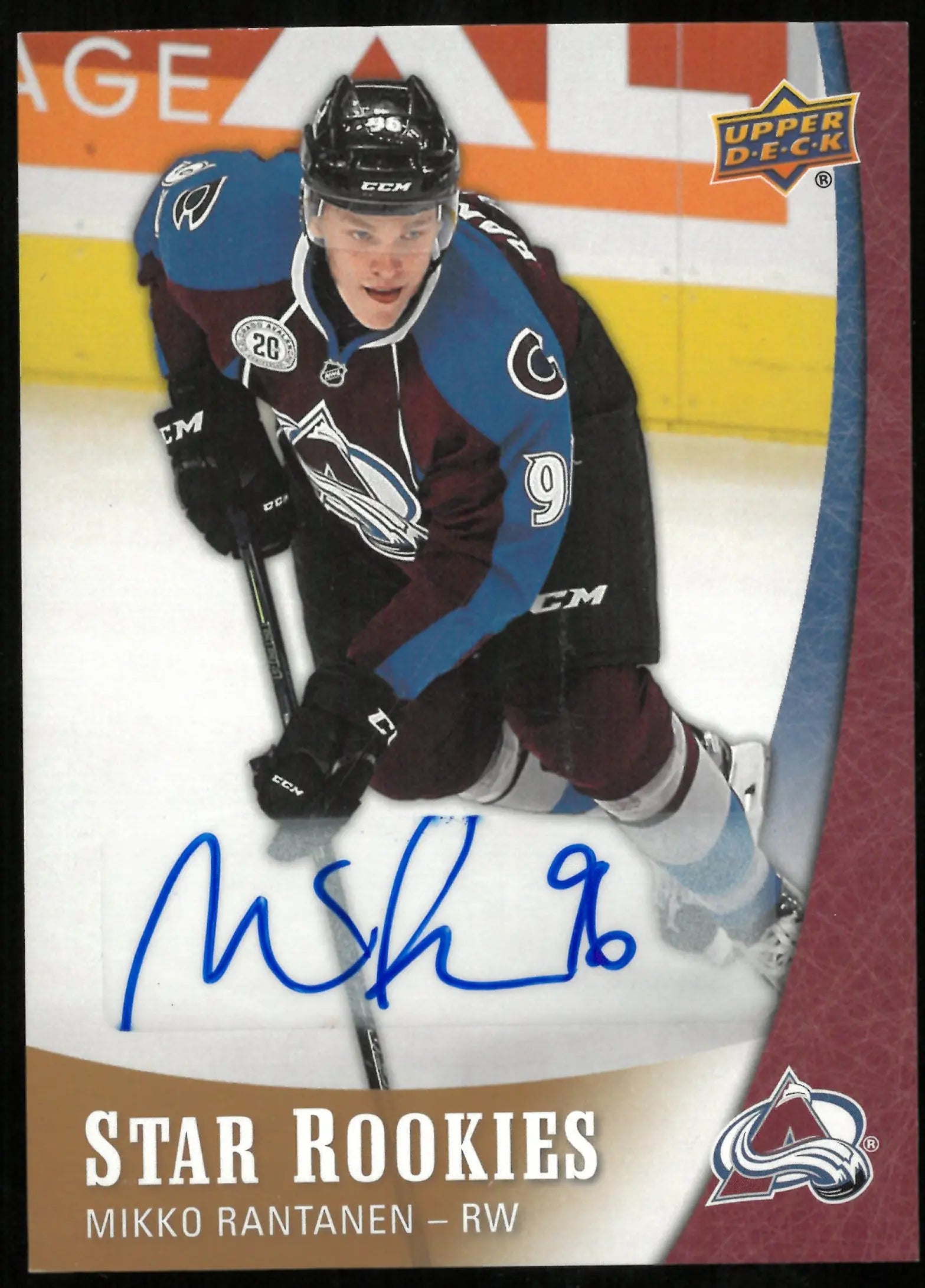 2015-16 Upper Deck NHL Star Rookies Box Set Mikko Rantanen RC Auto SSP 
