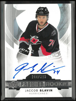 2015-16 Upper Deck Premier Rookie Jaccob Slavin Autograph Auto RC /399 